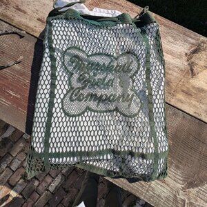 Antique Vintage Original Marshall Field & Company Cotton Mesh Drawstring Bag EUC